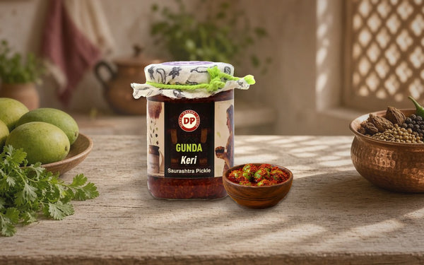 Festive Gujarati Thali Pickles: Gunda Keri & Gor Keri - Focus Keyword: Pickle Pairings