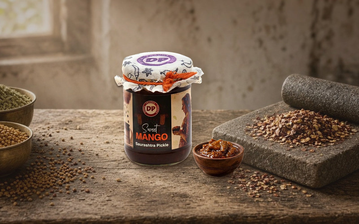 Authentic Mitha Aam papad from Divyaprabha Foods - Focus Keyword: Pickle Pairings