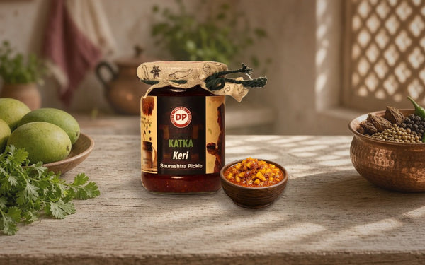 Summer Rice Bowls & Tangy Katka Keri Achar Combination - Focus Keyword: Pickle Pairings