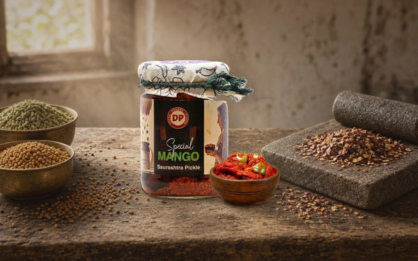 Kathiyawadi Thali Accompaniments: Authentic Mango Relish - Focus Keyword: Pickle Pairings