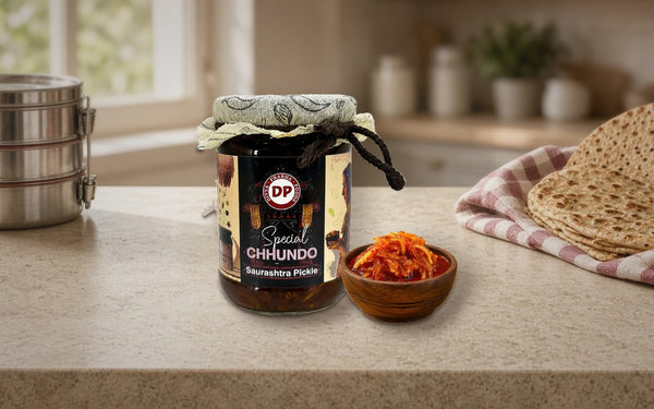 Sweet Shredded Mango Relish Pairing with Puri & Paratha - Focus Keyword: Pickle Pairings