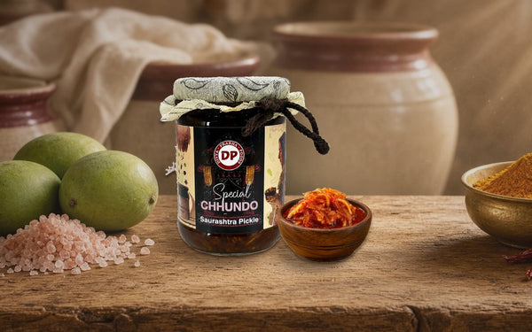 Traditional Gujarati Sun Cured Shredded Mango Chhundo - Focus Keyword: Artisanal Craft