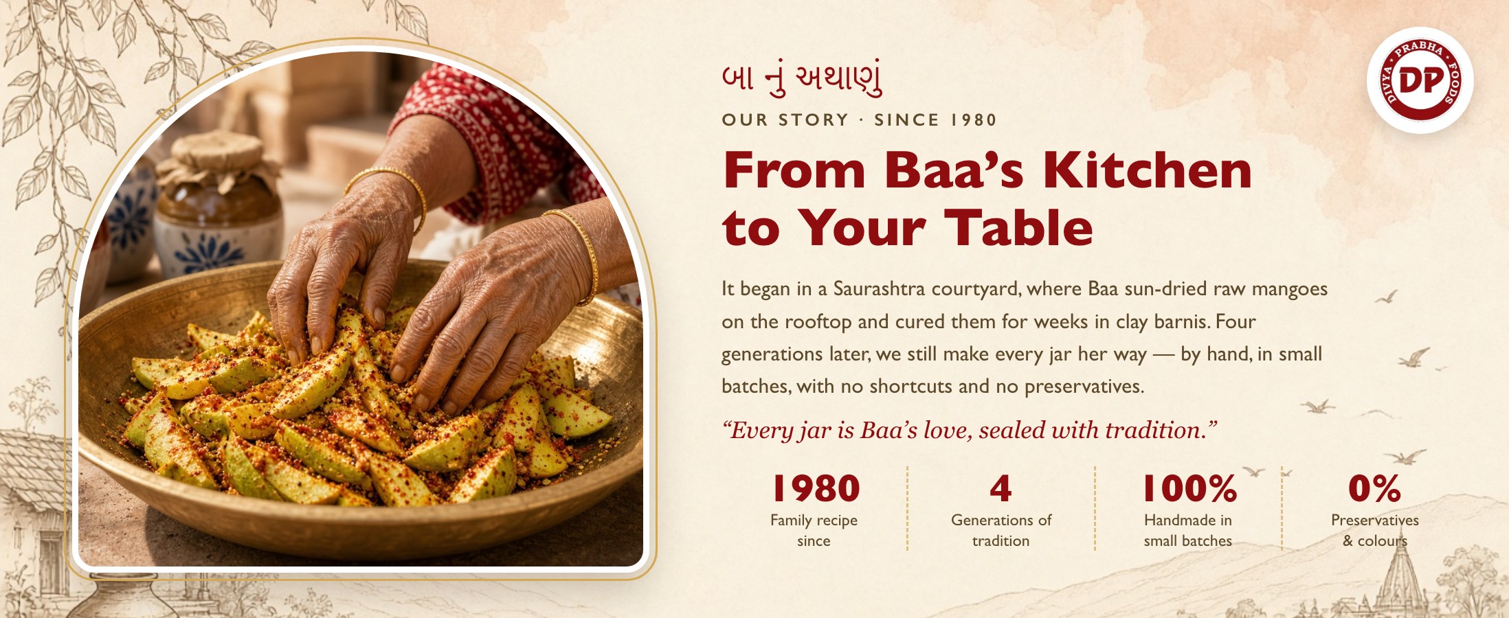 From Baa’s kitchen to your table – Divyaprabha Foods family pickle recipe since 1980